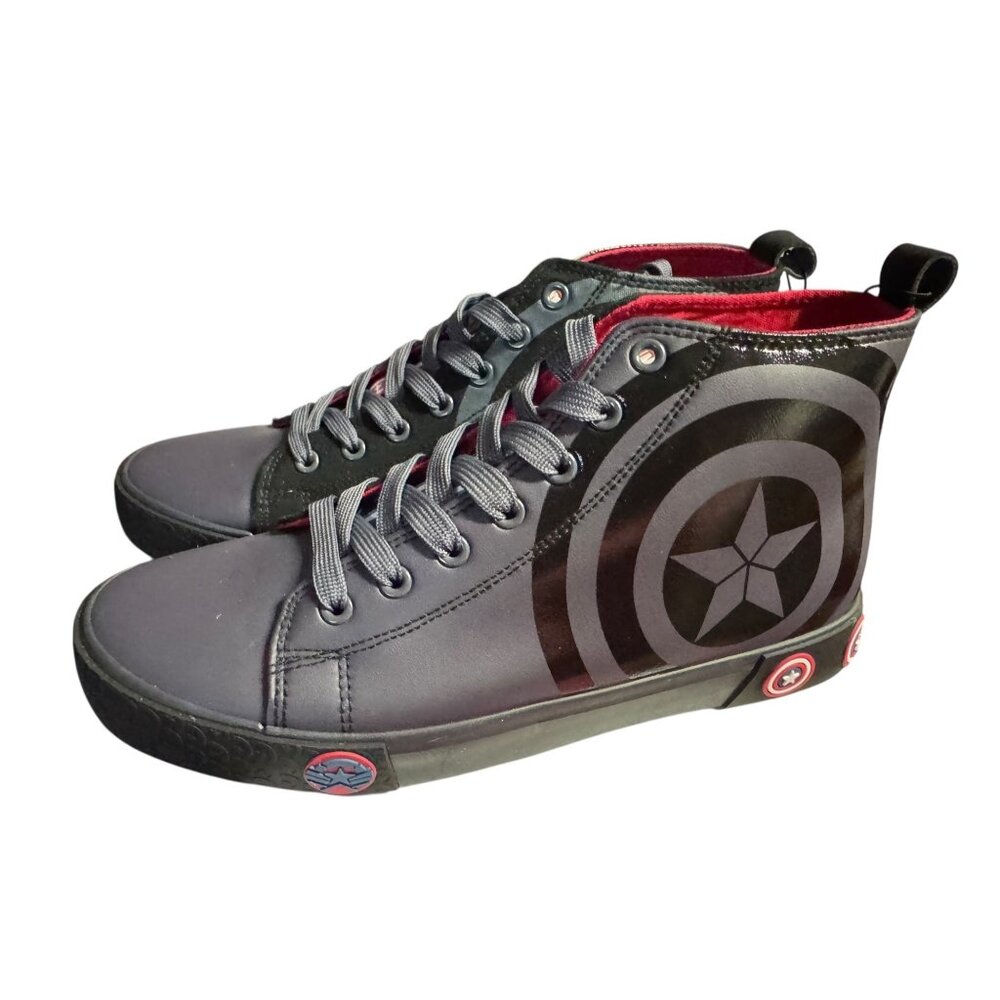 Marvel Captain America High-Top‎ Men's Sneakers Size 10